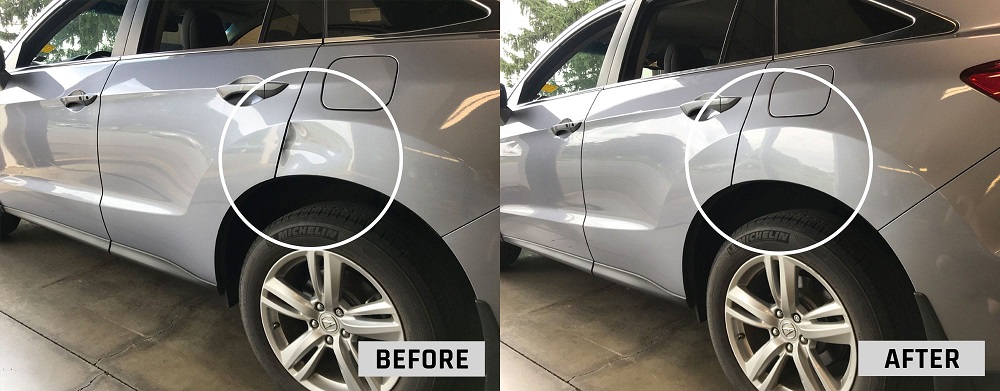 Paintless Dent Repair - Acurra Before and After